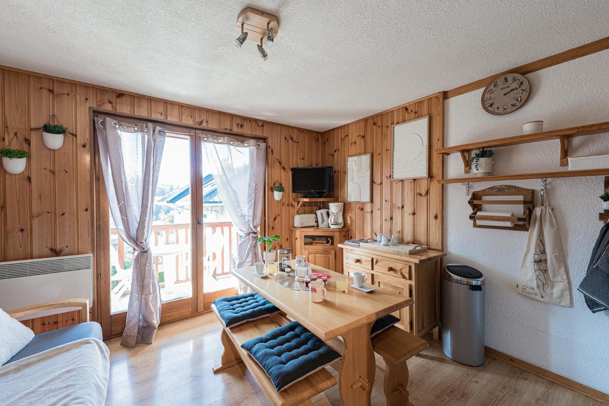 Ski Ou Thermes? Un Appt Cabine Avec Vue Magnifique 圣热尔韦莱班 外观 照片