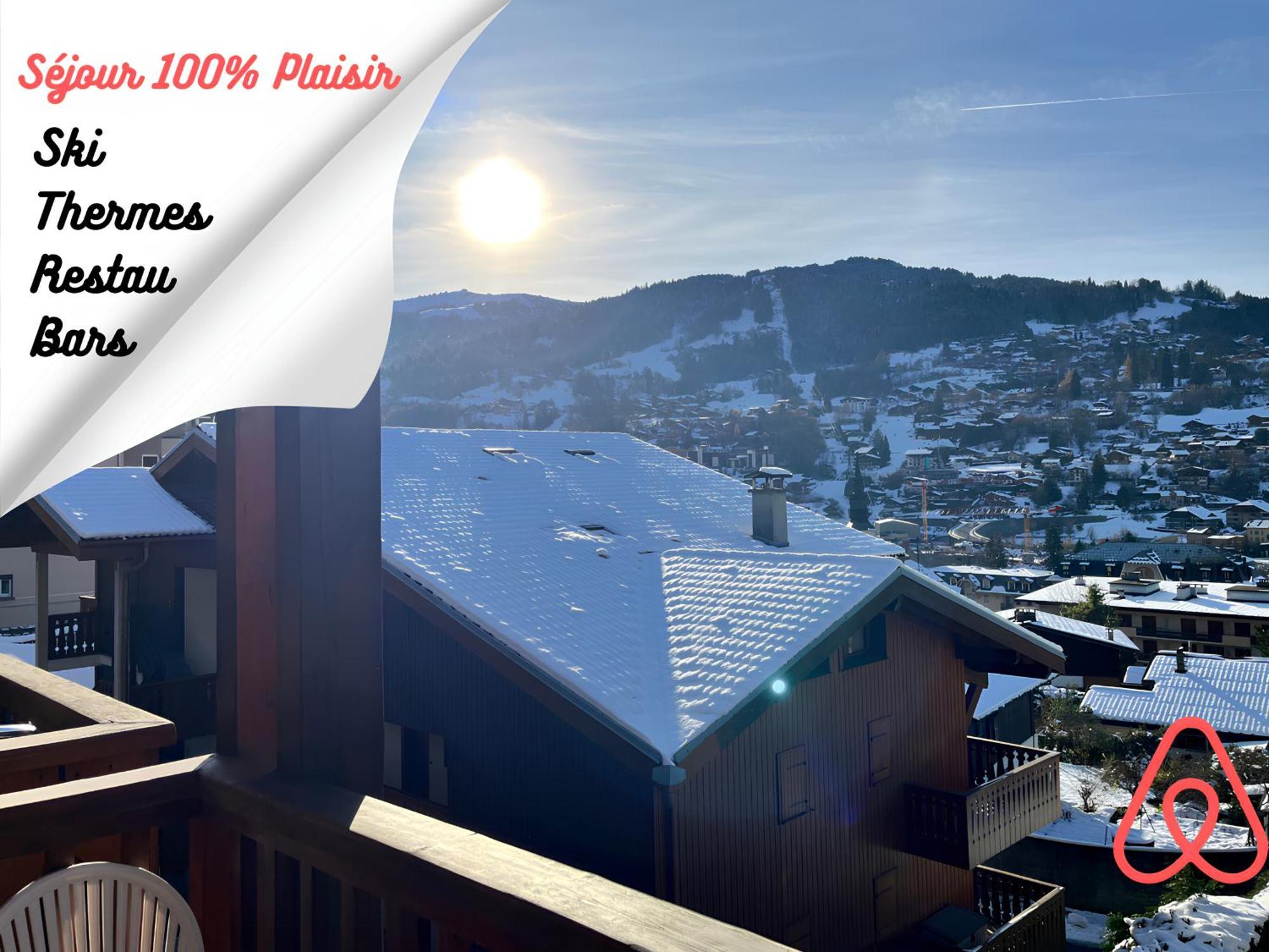 Ski Ou Thermes? Un Appt Cabine Avec Vue Magnifique 圣热尔韦莱班 外观 照片